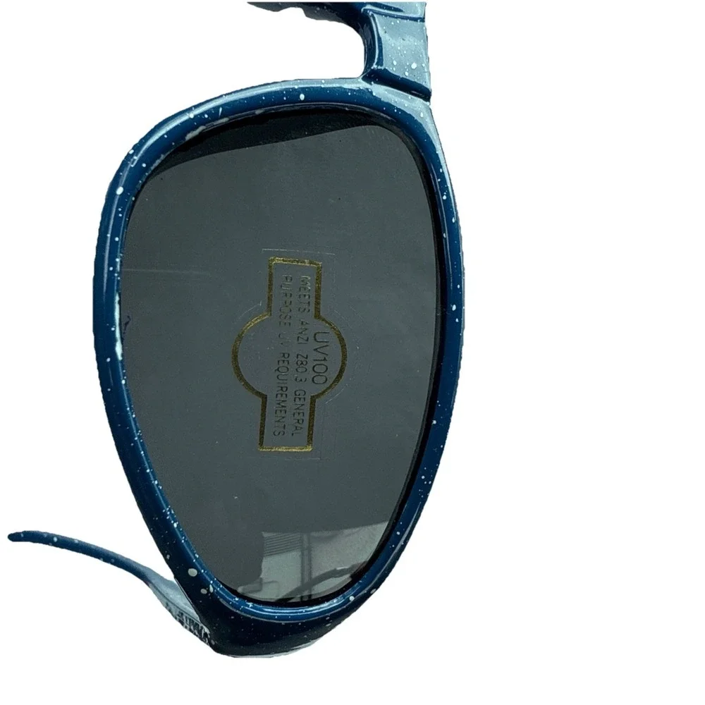 Stiegl sunglasses Light Blue‎ frames with sparkles.